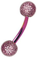 Zircon UV Pink - 1,2 x 8 mm Øyenbrynspiercing