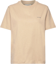 W. Relaxed Tee Designers T-shirts & Tops Short-sleeved Beige HOLZWEILER