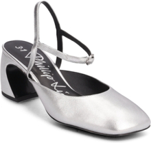 Id Mary Jane - Crescent Heel Designers Mary Jane Shoe Silver 3.1 Phillip Lim