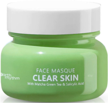 Clear Skin Face Masque With Matcha Green Tea & 2% Salicylic Acid Beauty Women Skin Care Face Face Masks Detox Mask Green Earth Rhythm