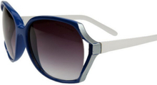 Modern Retro - Blå och Vita Solglasögon