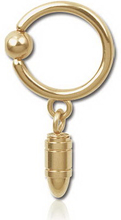Hängande Patron Bronze - 1.6 x 12 mm BCR Piercing