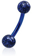 Zircon UV Blue - 1,2 x 8 mm Ögonbrynspiercing