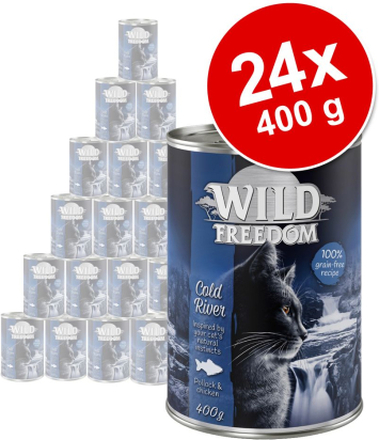Sparpaket Wild Freedom Adult 24 x 400 g - Wide Country - Huhn pur
