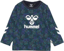 Hmlolly T-Shirt L/S T-shirts Long-sleeved T-shirts Blå Hummel*Betinget Tilbud
