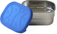 ECOlunchbox - Eco splash pod snacksboks liten rektangulær blå