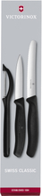 Victorinox - Swiss Classic grønnsaksknivsett 3 deler svart