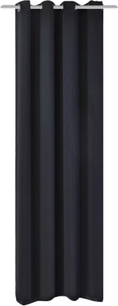vidaXL Lystett gardin med metallmaljer 270x245 cm svart