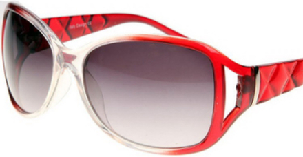 Splitted Color - Röda Solglasögon Jämförbara med Prada