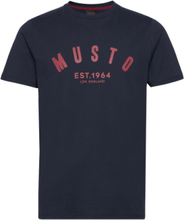 M Marina Musto Ss Tee T-shirts Short-sleeved Marineblå Musto*Betinget Tilbud
