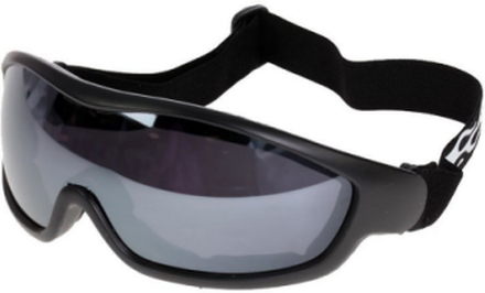 Sport Racer - svarta/vita skyddsglasögon med svart glas