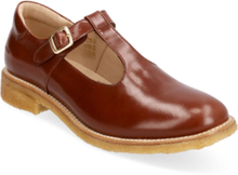 Shoes - Flat - With Buckle Platta Sandaler Brown ANGULUS