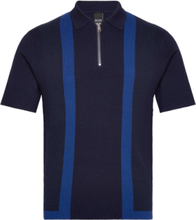Onspreston Life Reg 14 Ss Cb Polo Knit Tops Knitwear Short Sleeve Knitted Polos Navy ONLY & SONS