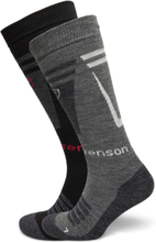 Core Ski Sock 2Pr Sport Socks Regular Socks Grey Tenson