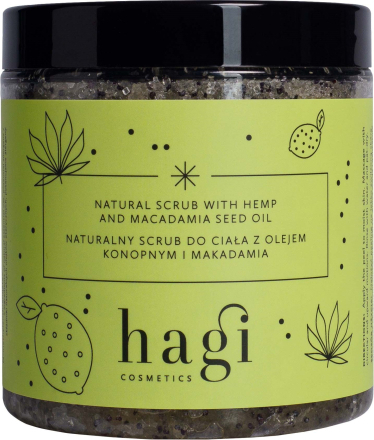 Hagi Natural Scrub With Hemp And Macadamia Seed Oil 280 g