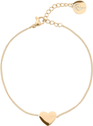 Pure Heart Bracelet Gold Accessories Kids Jewellery Bracelets Chain Bracelets Gull Edblad*Betinget Tilbud