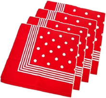 8x stuks rode boeren zakdoek verkleedkleding voor cowboys/boeren