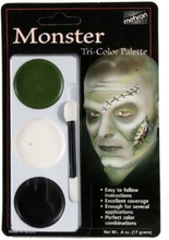 Tri-Color Palette - 17 g - Monster Mehron Sminkpalett - 3 Färger