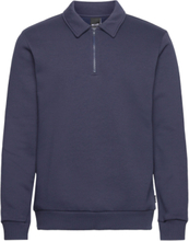 Onsceres 1/4 Zip Sweat Polo Tops Sweatshirts & Hoodies Sweatshirts Navy ONLY & SONS