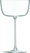 Borough Cocktail Saucer Set 4 Home Tableware Glass Cocktail Glass Nude LSA International*Betinget Tilbud