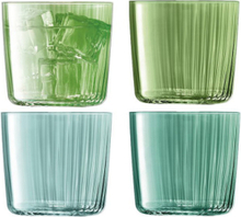 Gems Tumbler 310Ml Assorted Jade Set 4 Home Tableware Glass Drinking Glass Grønn LSA International*Betinget Tilbud