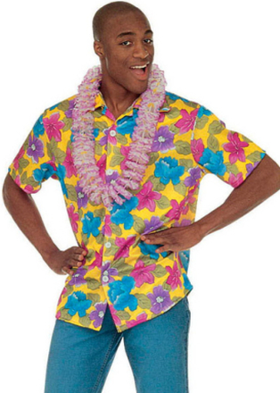Hawaii Skjorte - Gul - Strl XL