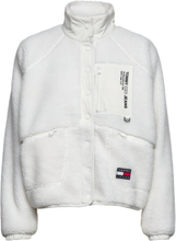 Tjw Reversible Sherpa Jacket Tops Sweatshirts & Hoodies Fleeces & Midlayers White Tommy Jeans
