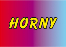 Horny - Kylskåpsmagnet