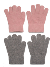 Magic Gloves 2-Pack Accessories Gloves & Mittens Mittens Rosa CeLaVi*Betinget Tilbud