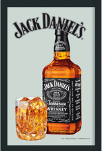 Innramad Spegel med Motiv - Jack Daniel's Flaska - 22 x 32 cm