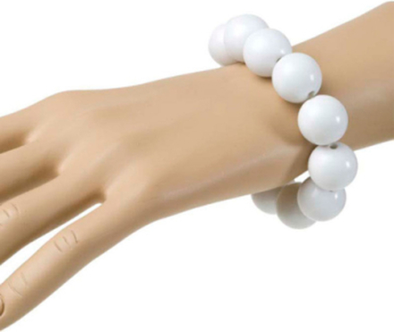 Armband med Vita Pärlor