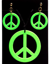 Hippie Smyckesset - Neongrönt