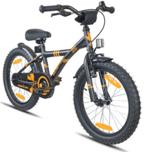 PROMETHEUS BICYCLES ® Børnecykel 18, Black-Matt Orange