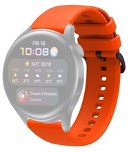 Vandtæt sport ensfarvet 22 mm silikone urrem til Samsung Gear S3 Huawei Watch 3