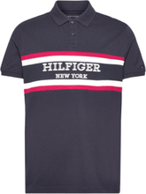 Monotype Colorblock Reg Polo Tops Polos Short-sleeved Navy Tommy Hilfiger