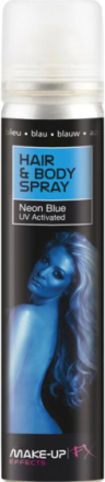 Neon Blå UV-aktiverad Spray till Kropp & Hår 75 ml