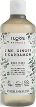 I Love Naturals Body Wash Lime, Ginger & Cardamon 500Ml Shower Gel Badesæbe Nude I LOVE