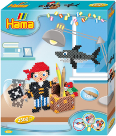 Hama Gift Box Pirate Play 2.500 Pcs Toys Creativity Drawing & Crafts Craft Pearls Multi/mønstret Hama*Betinget Tilbud