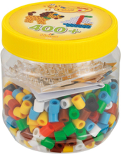 Hama Maxi Beads Tub 400 Pcs Yellow Lid Toys Creativity Drawing & Crafts Craft Pearls Multi/mønstret Hama*Betinget Tilbud