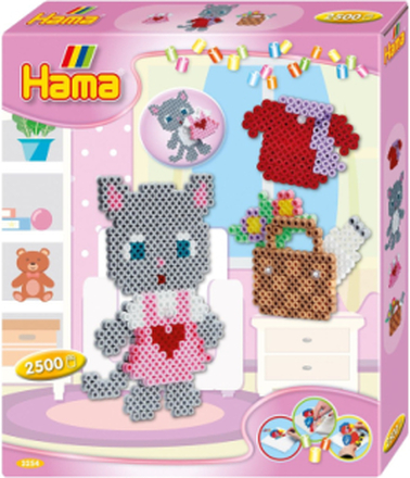 Hama Midi Gift Box Dress Up Cat 2500 Pcs. Toys Creativity Drawing & Crafts Craft Pearls Multi/mønstret Hama*Betinget Tilbud