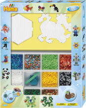 Hama Midi Giant Open Gift Box Blue 7200 Pcs Toys Creativity Drawing & Crafts Craft Pearls Multi/mønstret Hama*Betinget Tilbud