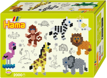 Hama Midi Gift Box Zoo Animals 2000 Pcs. Toys Creativity Drawing & Crafts Craft Pearls Multi/patterned Hama