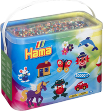 Hama Midi Beads 30.000 Pcs Mix 67 Toys Creativity Drawing & Crafts Craft Pearls Multi/mønstret Hama*Betinget Tilbud