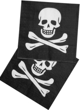 12 stk Pirat Servetter - Pirates of the Seven Seas