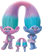 Trolls World Tour Sisters Satin & Chenile Oversized Cardboard Cut Out