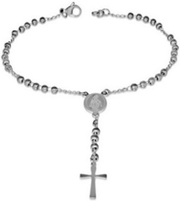 Jungfru Maria - Silverfärgat Bönesmycke Armband