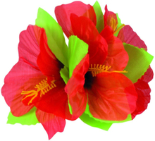 Fint Hårspänne med Röd Hawaii-Blomma