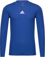 Team Base Tee Sport T-shirts Long-sleeved T-Skjorte Blue Adidas Performance