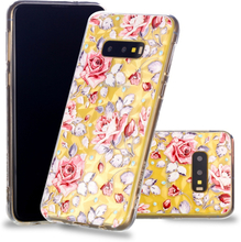 Samsung Galaxy S10e Hülle - 3D Diamond Effekt - Soft TPU Cover - Rosen