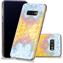 Samsung Galaxy S10e Hülle - 3D Diamond Effekt - Soft TPU Cover - Mandala bunt